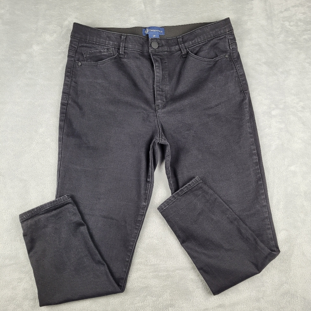 Democracy Ab Solution Women's Jeans Black Skinny Size 16